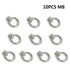 Lependor M8 Metric Ring Shape Lifting Eye Nut, 304 Stainless Steel Fastener, 10 Pcs M8 (5/16")