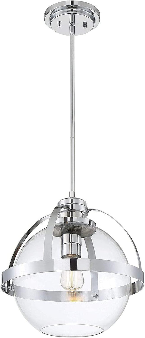 Set 5 Threaded Extension Rod with Sloped Ceiling Adapter Kits for Pendant Light, Island Lighting, Polished Chrome