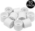 10 Pack 1-1/2"x 1/2" PVC DWV Reducing Bush Adapter Pipe Fitting SCH40 PVC Reducer Bushing for Home Sewer Plumbing
