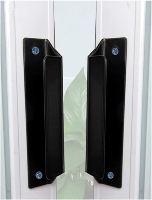 xing Aluminum Barn Door Hardware Handle, Black, 90x20mm / 3.54x0.79inch, Knob (2 Pieces)