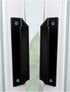 xing Aluminum Barn Door Hardware Handle, Black, 90x20mm / 3.54x0.79inch, Knob (2 Pieces)