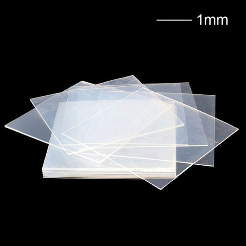 1.0 MM 20 Sheets Dental Lab Hard Splint, Thermoforming Materials Thermoform Plastic Sheets for Vacuum Forming Machine 5'' x 5''