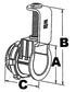 Morris Products 15060 Flex Saddle Box Connector, for AC MC and Flex Conduit, Zinc Die Cast, 3/8" Trade Size