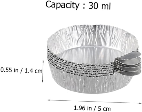 Set of 50pcs Aluminium Weigh Boats, Disposable Balance Scales for Laboratory Supplies, Sample Plate