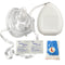Kemp USA Ambu Medical Supplies CPR Mask Kit in Hard Case with O2 Inlet, Gloves & Wipes for Adults and Children