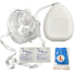 Kemp USA Ambu Medical Supplies CPR Mask Kit in Hard Case with O2 Inlet, Gloves & Wipes for Adults and Children