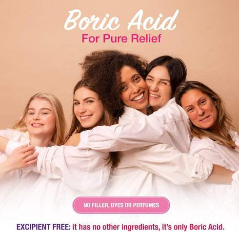 600 100% (30 Count) Puregen Labs Boric Acid mg Vaginal Suppositories - Pure | All Natural Without Dyes or Fillers |
