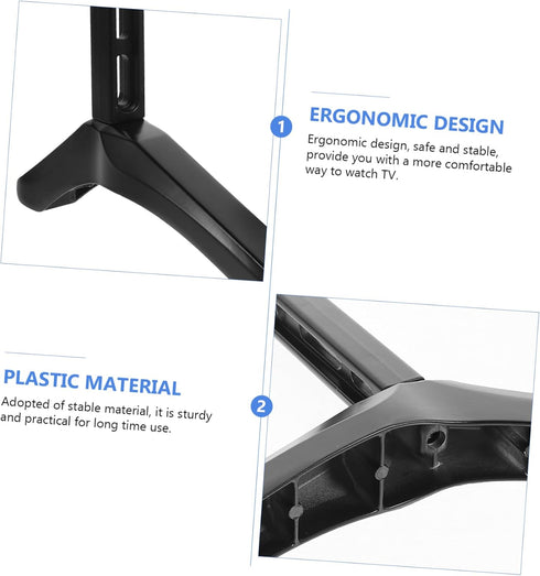 Zerodeko 1Set Tv Stand Base Bracket for Tvs Easy to Install Television Holder for Living Room Bedroom Office Supports