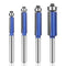 UTRUSTTO Professional Straight Flush Trim Router Bits 1/4 Inch Shank, Top Bearing Flush