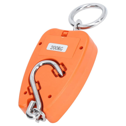 440lb Digital Hanging Scale with LCD Display, Multifunctional Portable Handheld 200Kg Load Mini Crane Hanging Scale