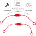 3/8" Hydraulic Quick Connector Dust Protection Cap, Plastic Hose Thread Kit for Tractor Grapple