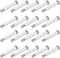 uxcell Single Hole Clevis Pins, 4mm X 25mm Flat Head 304 Stainless Steel Link Hinge Pin, 20Pcs