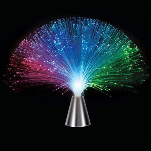 Fiber Optic Lamp, LED Colourful Changing Centerpiece Sensory Multicolor Light Fountain Ice