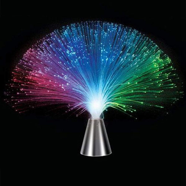 Fiber Optic Lamp, LED Colourful Changing Centerpiece Sensory Multicolor Light Fountain Ice
