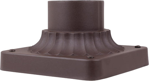 Designers Fountain 1916-ORB Outdoor Post Light Mounting Base, Oil Rubbed Bronze