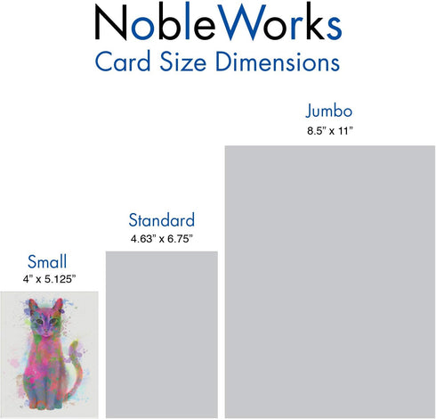 The Best Card Company 20 Assorted Blank Notecards Bulk Box Set - 4 x 5.12 Inch with Envelopes
