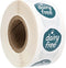 Blue Dairy Free Stickers / 500 Small 1" White Gloss Circle Labels/Chic