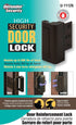 11126 3 Pack) Prime-Line U Door Reinforcement Lock Add Extra, High Security to your Home and Prevent Unauthorized Entry