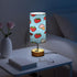 MOOCG 3 Dimmable Strawberry Ice Cream Touch Control Table Lamp with Fabric Shade, Color Temperatures LED Desk Lamp, Eye