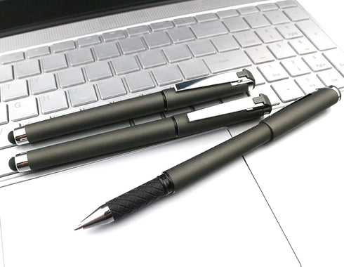 Generic 0.7mm 2-in-1 (18 Pack-Dark Black Gel Ink Rollerball Pens Gel Pens Stylus Pens Medium Point Pen for Office