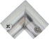 3/4-inch 2-Way Handrail-4pcs L Corner Pipe Fitting Connector Fit OD Pipe Stainless Steel Rail Pipe Fittings for DIY