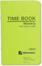 Wilson Jones Employee Time Book, Pocket Size, 4.13 x 6.75 Inches, 36 Pages, Green (WS802)
