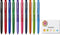uni Signo RT1 Gel Ballpoint Pen 0.38mm (UMN155N38), 10 Colors Sticky Notes Value Set