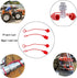 2sets ISO5765-1/4" Hydraulic Coupler Dust Cap, 2 Dust Caps + 2 Plugs | Fits Sub-Compact Tractor Male + Female Quick