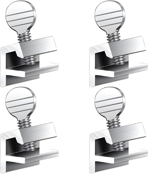 4 Pack Sliding Window Locks Adjustable Aluminum No-Drill Security Locks for Sliding