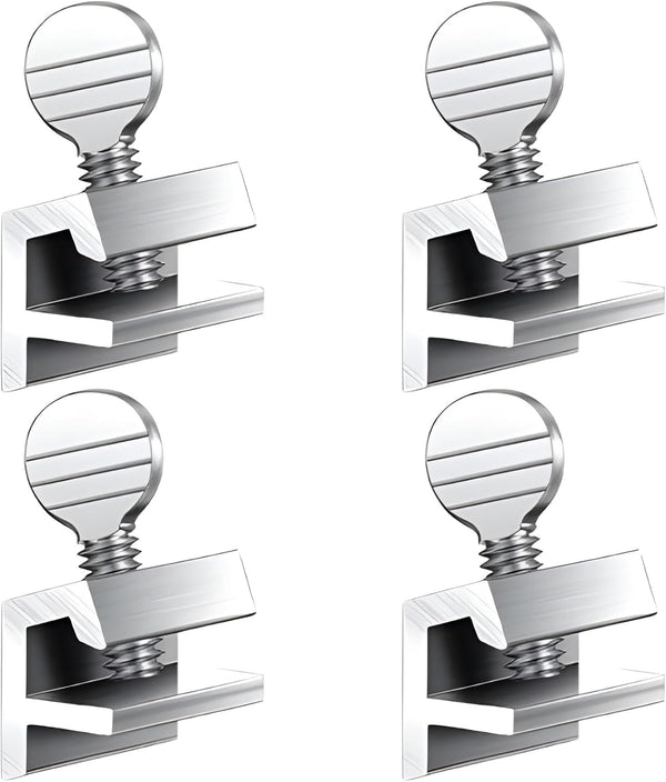 4 Pack Sliding Window Locks Adjustable Aluminum No-Drill Security Locks for Sliding