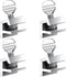 4 Pack Sliding Window Locks Adjustable Aluminum No-Drill Security Locks for Sliding