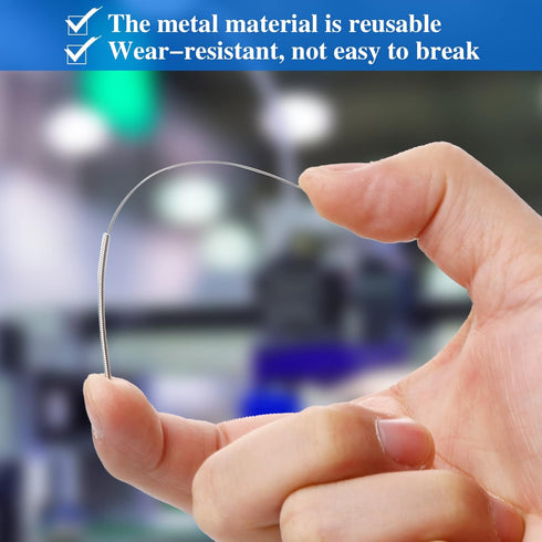 50 Pieces 3D Printer Nozzle Cleaning Kit, 0.4 mm Stainless Steel Needles Cleaner for 3D Printer Accessory