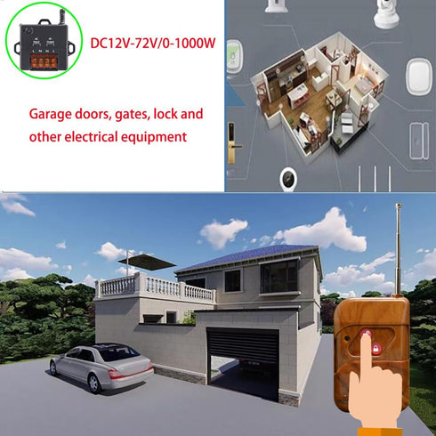 Switch,AC110V/120V/220V/240V 10A 324FT MeskliuMini Remote Wireless RF Relay Switch,Wireless Remote Control Switch