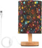 Bedside Table Lamp for Bedroom Glitter Stars Nightstand LED Light Lamps with