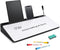 DOLLAR BOSS Small Glass Desk Whiteboard with Storage Drawer, Desktop Dry Erase Board, Office Supplies with 4 Markers