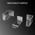 NiHome Clear Wall-Mounted Acrylic Glove Box Holder Dispenser for Bathroom, Kitchen, Lab, Salon Use - Easy to Install