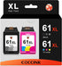 COCCINK 61XL Ink Cartridge Combo Pack for HP Deskjet 2540 2541 2542 2549 3050 3510 1510 1512 Envy 4500 4501 4502