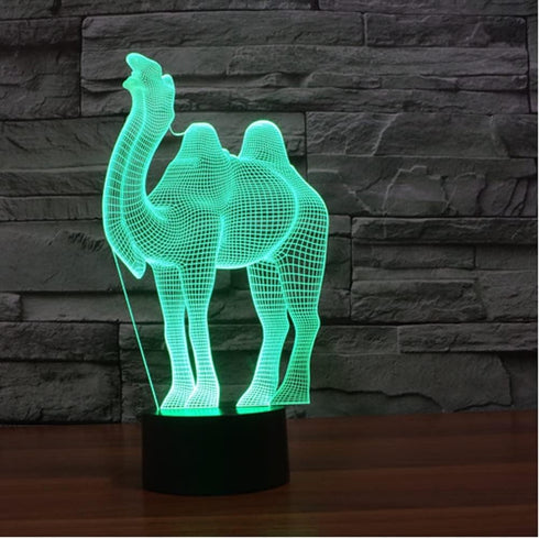 3D 16 Night Light for Kids Camel Led Lamp with Remote Control Color Changing Xmas Birthday Gift for Child