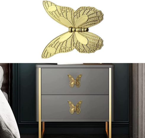 SagaSave 1 Pcs Butterfly Cabinet Knob Drawer Handle for Furniture Clost Cabinet Dresser Wardrobe Bedside Table Bathroom