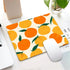 Mouse Pad Oranges, Pink Office Decor for Women, Summer Fruits Mousepad Gift for Coworker Boss