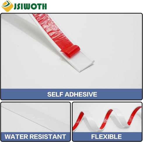Peel and Stick Trim, 0.8 in x 10 Ft Waterproof Molding Trim for Walls, Mirror Frame, and Baseboard