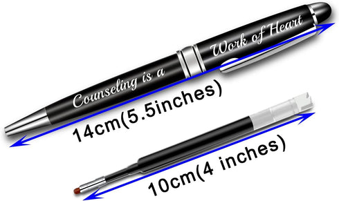 BLUPARK School Counselor Gift Counselor Ballpoint Pen Counseling is A Work of Heart Counseling Gift for Teacher Guidance Counselor (Counseling is a Work) by BLUPARK