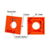 2pcs Mark Offset Ruler with Gradienter Finish Carpentry Tools 5 in 1 Multifunction Ruler for Parallel Lines for Woodworking