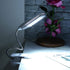 Haofy 6W Desk Lamp, 28 LED Clip-On Reading Light, 360 Degree Rotating Table Lamp, USB Rechargeable/Battery