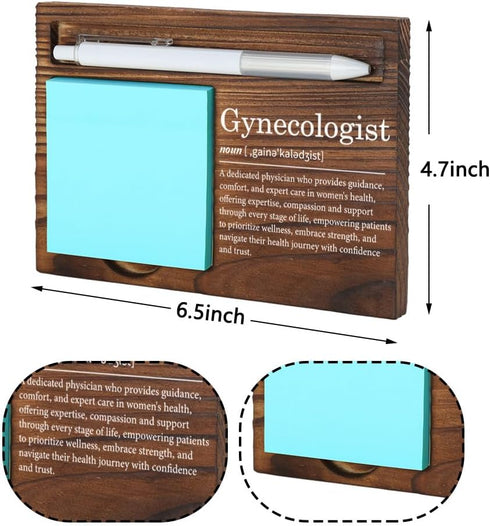 VYNWPDFLI Gift,LQQ94 Gynecologist Wooden Desk Organizer, OB-GYN Appreciation Gift, Womens Health Doctor Office Decor