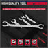 SEDY 4-Piece Flare Nut Wrench Set, Offset End Spanner Metric for Fuel Tube Hose Transmission Line