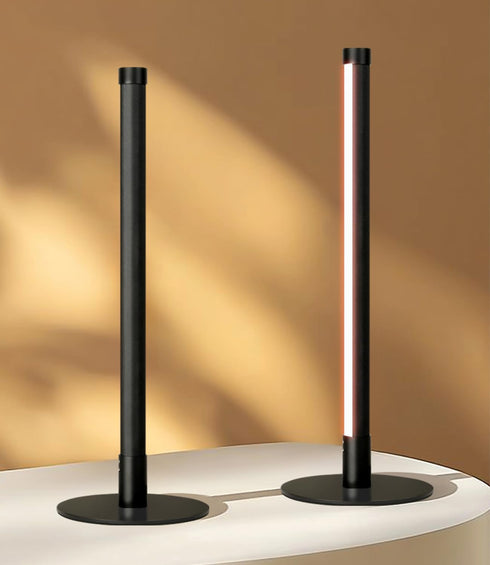 Allbluee Dimmable 3 Upgraded LED Table Lamp, Stepless Bedside Lamp with Color Temperature, Modern Nightstand Lamp, Desk