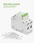 12V-110V DC Miniature Circuit Breaker, 15 Amp 2 Pole Battery Breaker Protector for Solar PV System and RV