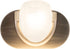 RecPro 12V RV Wall Sconce Brushed Nickel with Frosted Sconce