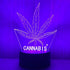 420 Leaf 3D LED Table Lamp, Optical Visual Illusion Night Light for Home Decor